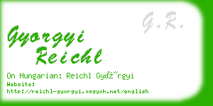 gyorgyi reichl business card